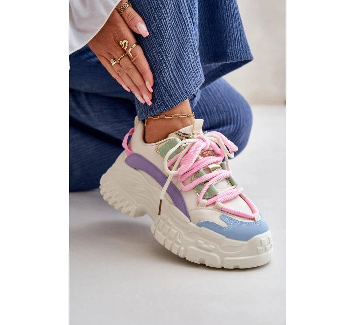 Dámské tenisky na masivní podrážce multikolor Nevela Dámské tenisky na masivní podrážce multikolor Nevela