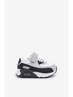 Dětské Kožené Sportovní Boty Na Platformě Černo-Bílé Lori