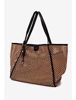 Velká světle hnědá pletená taška typu s přívěskem model 22111692 - Flora&Co