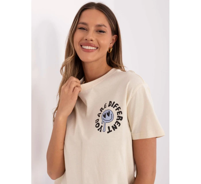 Tričko model 20941886 světle béžové - FPrice
