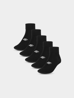 Pánské ponožky casual nad kotník (5pack) 4F - černé