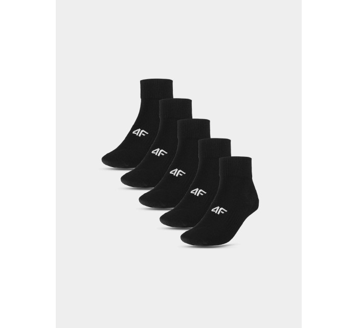 Pánské ponožky casual nad kotník (5pack) 4F - černé