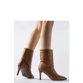 Boty na podpatku model 204734 Solea Boty na podpatku model 204734 Solea