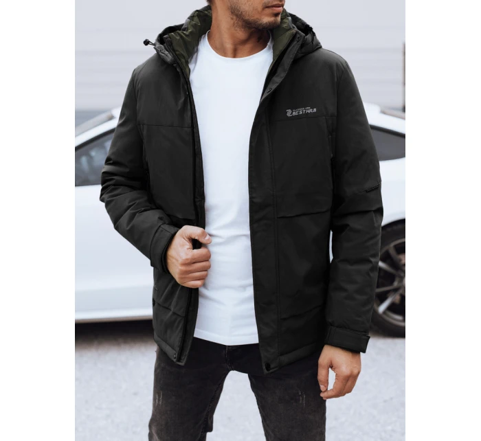 Pánská zimní bunda s kapucí černá FashionStreet TX4908
