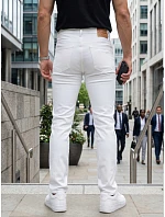 Jeansy męskie slim fit ecru model 22214353 - FashionStreet Jeansy męskie slim fit ecru model 22214353 - FashionStreet