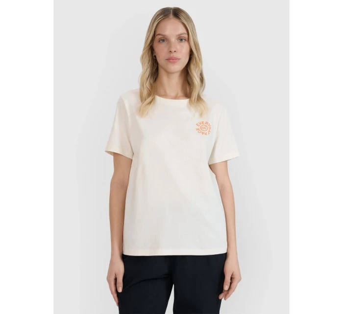 Dámské tričko oversize s potiskem model 21433342 - 4F Dámské tričko oversize s potiskem model 21433342 - 4F