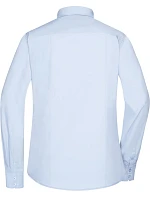 JN 677 Popelínová halenka s dlouhým rukávem model 22436637 light blue - Daiber