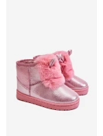 Dívčí Sněhové Boty S Kožešinou S Růžový Betty model 21605032 - Boto