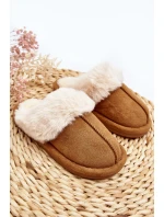 Dětské pantofle s kožešinou Camel model 21642930 - Boto