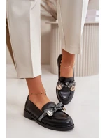 Dámské Mokasíny S Mašlí S.Barski HY42-331 Černé