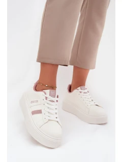 Dámské Sneakersy Na Platformě Big Star SS274346 Bílé