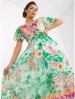 Šaty DHJ SK 15967 1.01P bílá zelená