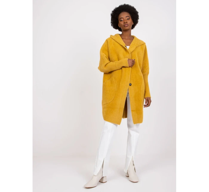 Dámský kabát  MBM  PL 1518.95P tmavě žlutý