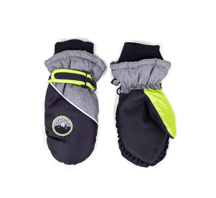 Dětské zimní lyžařské rukavice Yoclub REN-0215C-A110 Black