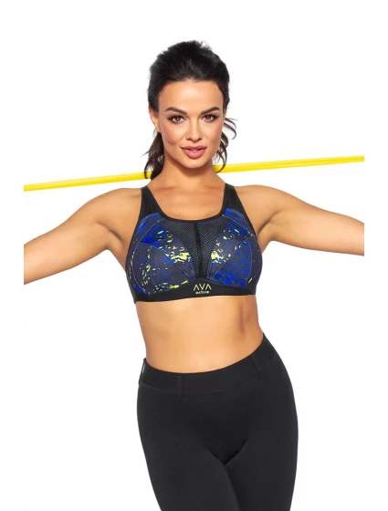Dámská sportovní podprsenka NAOMI modro/černá - Ava