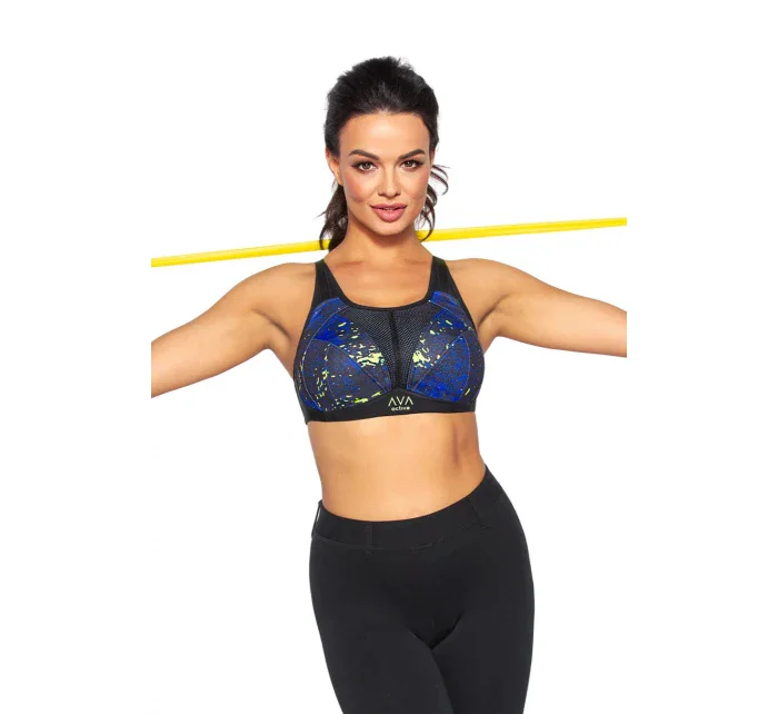 Dámská sportovní podprsenka NAOMI modro/černá - Ava