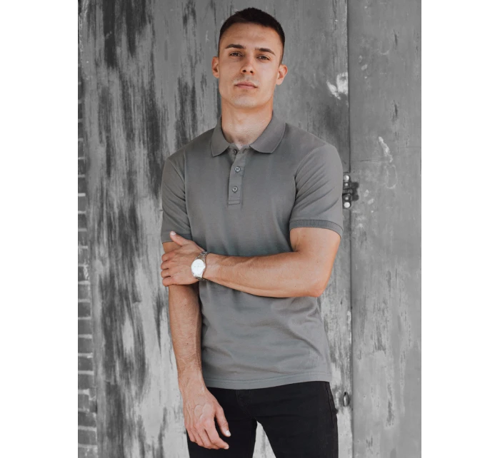 Pánská grafitová polokošile Dstreet model 21977416 - FashionStreet