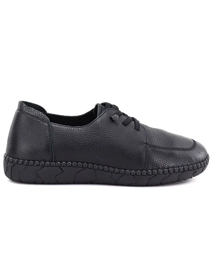 Pohodlné černé dámské kožené polobotky Jezzi model 22355132