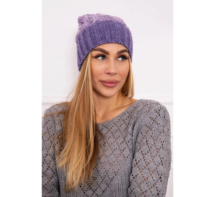 Čepice Paris fleece růžová model 18750759 - K-Fashion Čepice Paris fleece růžová model 18750759 - K-Fashion