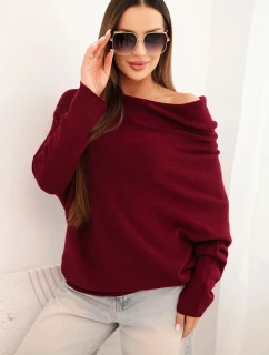 Dámský asymetrický svetr z viskózy model 21418456 - K-Fashion