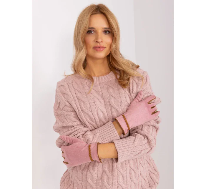 Rukavice AT RK 238601.25P světle růžová