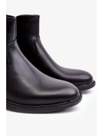 Pánské nízké kozačky na zip Black Brosta Pánské nízké kozačky na zip Black Brosta