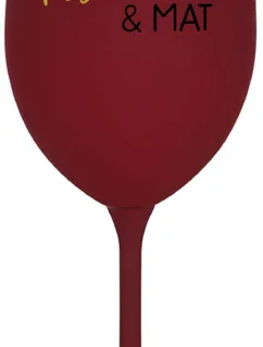 PSYCHO PAT&MAT - bordo sklenice na víno 350 ml