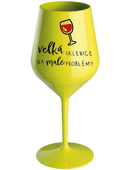 NA  žlutá nerozbitná na víno 470 ml model 22168089 - Giftela