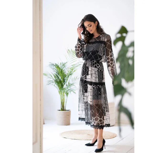 Dámské šaty 9263 Black - Mefese