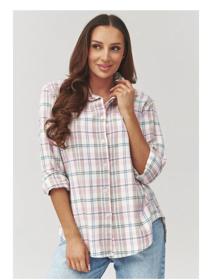 Košile s dlouhým rukávem  model 223232 Makadamia