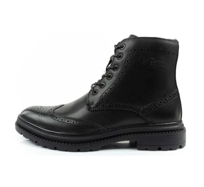 Lee Cooper pánské boty sable boty boty smart kožené černé