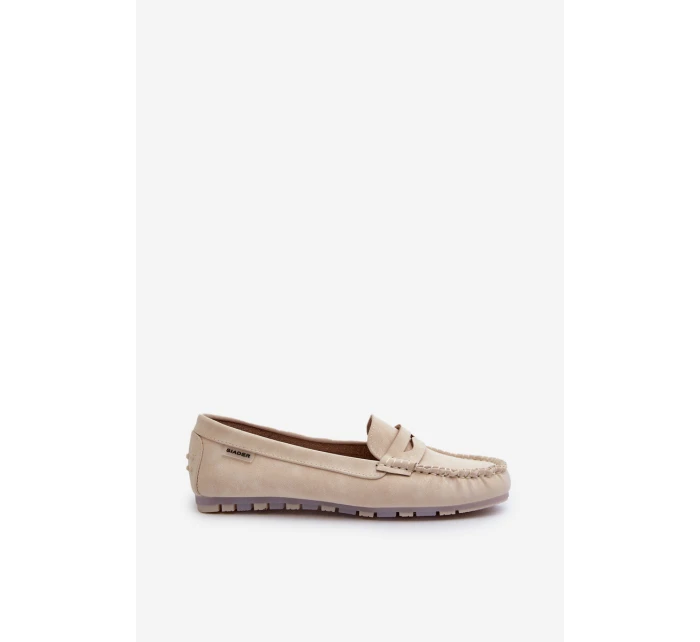 Dámské Mokasíny Z Eko Kůže Světle Bežové model 21660889 - Boto Dámské Mokasíny Z Eko Kůže Světle Bežové model 21660889 - Boto