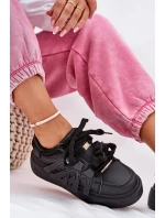 Ekokožené Sneakersy Na Platformě Černé Penolle Ekokožené Sneakersy Na Platformě Černé Penolle