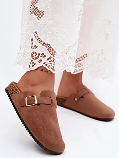 Dámské na platformě s přezkou Camel model 22208350 - Boto