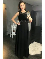 Dlouhé šaty model 20934312 černé - YourNewStyle