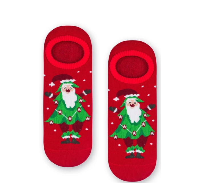 Dámské vánoční ponožky - Froté s ABS 132