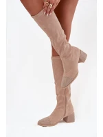 Kozačky na podpatku  model 220221 Step in style