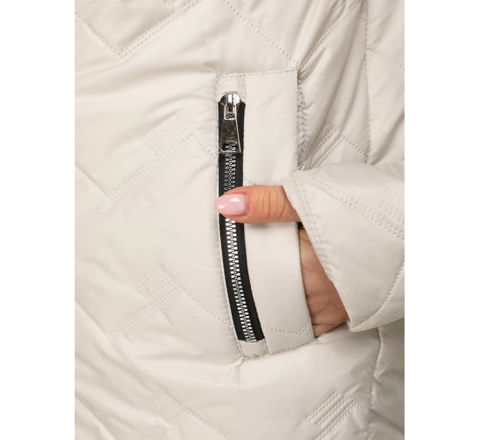 Kurtka przejściowa damska pikowana z kapturem  model 22025045 - FashionStreet