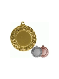 Medal złoty z miejscem na emblemat 25 mm - medal stalowy