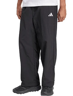 Pánské kalhoty adidas Essential Small Logo Woven Open Hem, černé, JM1778