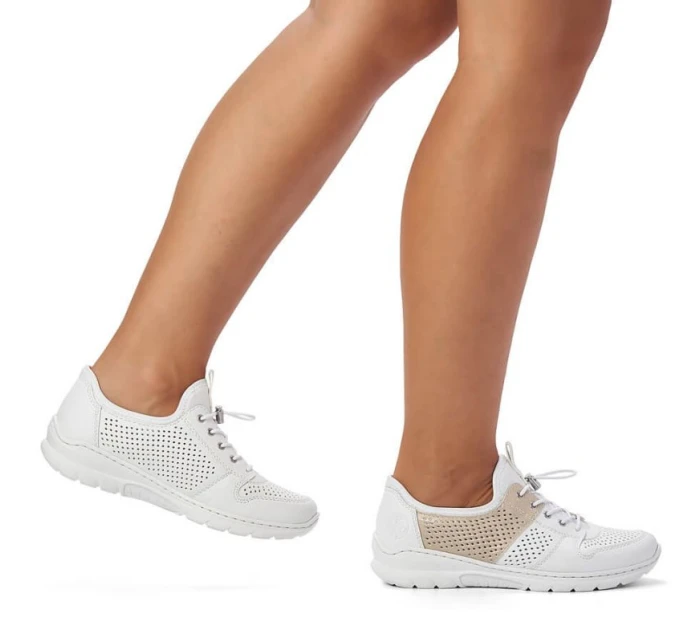 Pohodlná polobotka W model 22033528 bílá - Rieker