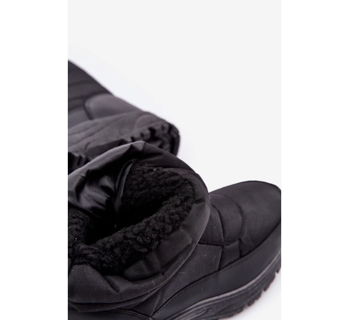 Pánské Sněhule Na Zip Zateplené Kožešinou Černé model 21681332 - Boto