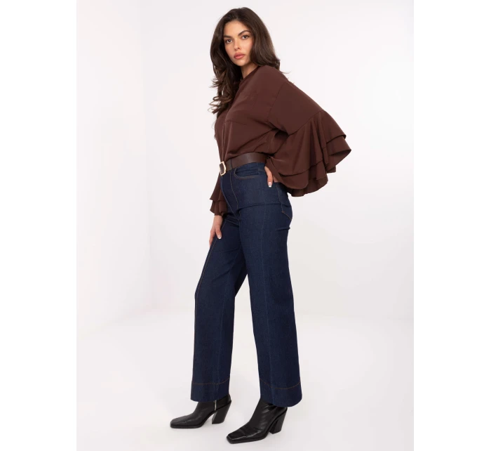 Spodnie IT SP model 21471676 granatowy - FPrice Spodnie IT SP model 21471676 granatowy - FPrice