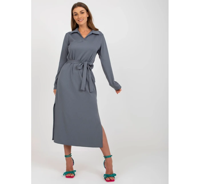 LK SK 509227 šaty.83P tmavě šedá
