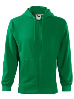 Trendy Zipper mikina pánská středně zelená