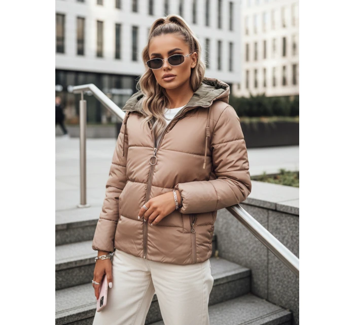 Dámská přechodná bunda oboustranně prošívaná VICTORIA SNUG zlatá TY3697