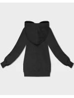 Volná klokaní mikina v grafitové barvě s kapucí model 21395691 - S'WEST Volná klokaní mikina v grafitové barvě s kapucí model 21395691 - S'WEST