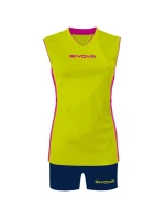 Sportovní souprava Givova Elica KIT C58 žlutá a tmavě modrá