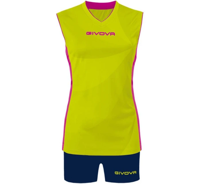 Sportovní souprava Givova Elica KIT C58 žlutá a tmavě modrá