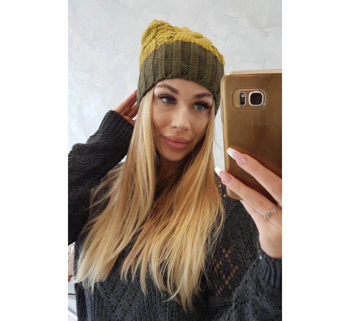 Paris fleecová čepice K212 kiwi+khaki